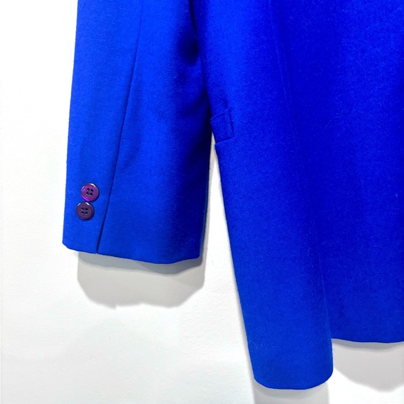 Blue Wool Virgin Wool Blazer jacket - Picture 5 of 6